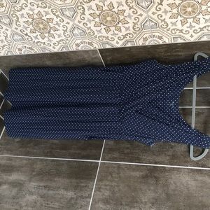 Garnet Hill sleeveless faux wrap dress with pockets